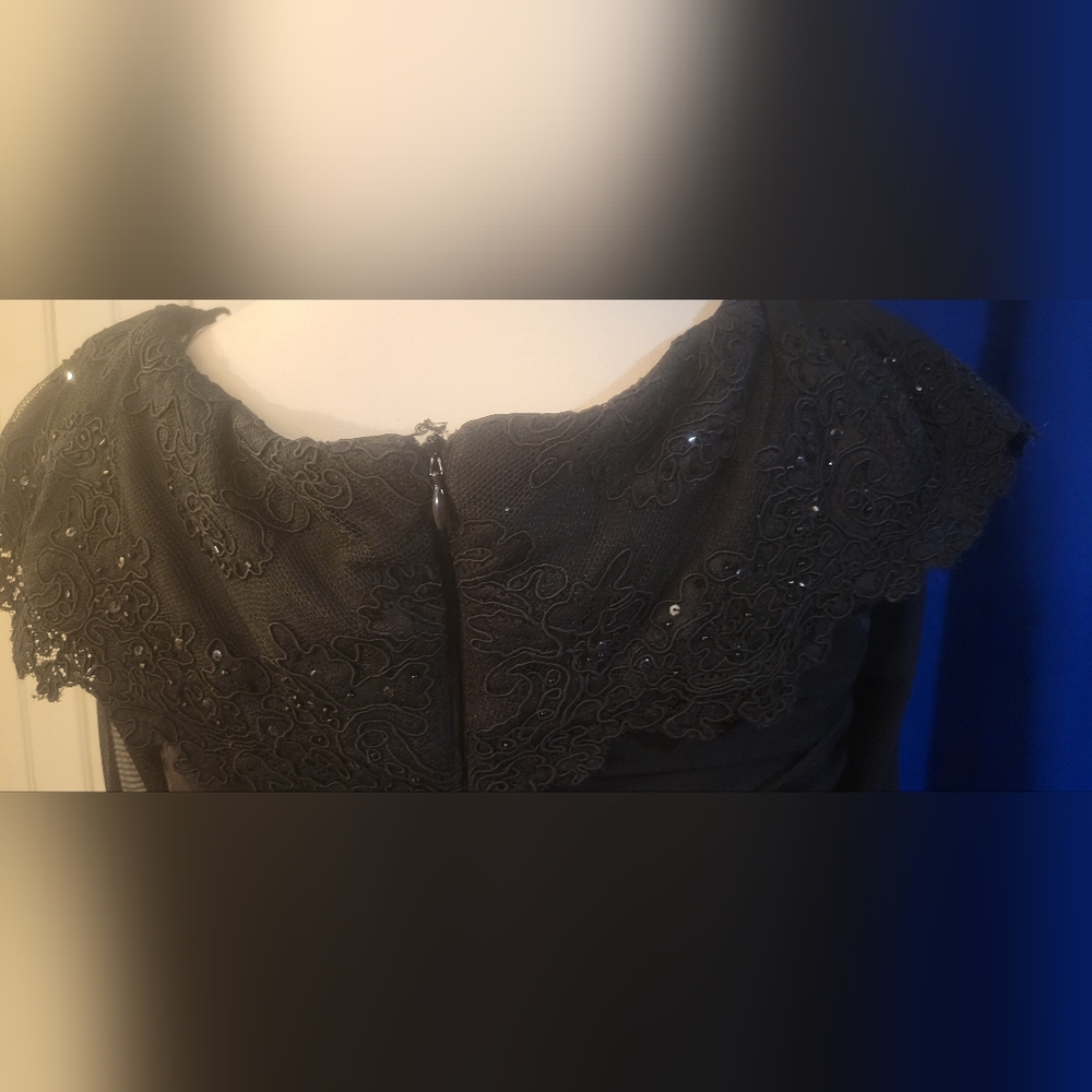 Elegant Black Evening Dress - Picture 4 of 5